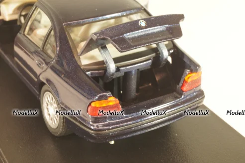 BMW 525i sedan (E39) 1995, dark blue, Schabak 1:43