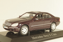 Mercedes-Benz S 500 (W220) 1998, maroon, B66005751, Maisto 1:43 