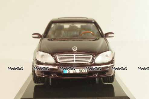 Mercedes-Benz S 500 (W220) 1998, maroon, B66005751, Maisto 1:43 