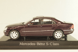 Mercedes-Benz S 500 (W220) 1998, maroon, B66005751, Maisto 1:43 