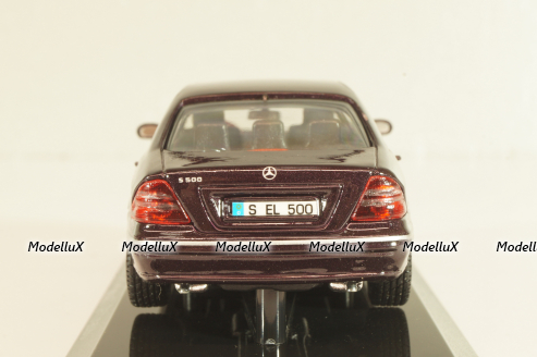 Mercedes-Benz S 500 (W220) 1998, maroon, B66005751, Maisto 1:43 