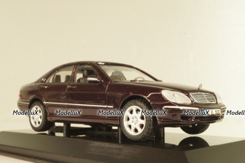 Mercedes-Benz S 500 (W220) 1998, maroon, B66005751, Maisto 1:43 