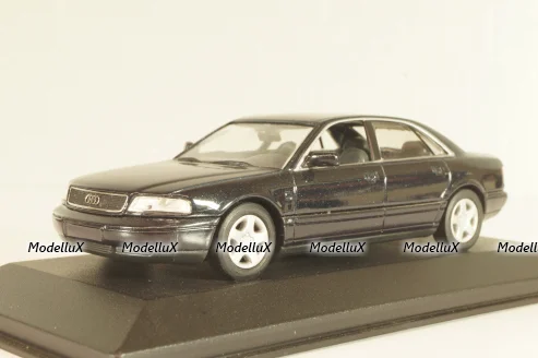 Audi A8 (D2) 1994, dark blue, Minichamps 1:43