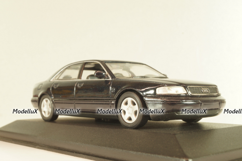 Audi A8 (D2) 1994, dark blue, Minichamps 1:43