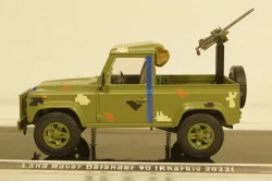 Land Rover Defender 90 pickup, Тероборона г. Харьков 2022, TruckTyr 1:43