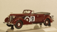ЗИС-102А №9 Фаэтон вишневого цвета, 110203, DiP Models 1:43
