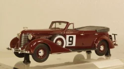 ЗИС-102А №9 Фаэтон вишневого цвета, 110203, DiP Models 1:43