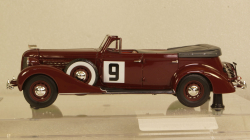 ЗИС-102А №9 Фаэтон вишневого цвета, 110203, DiP Models 1:43