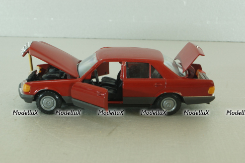 Mercedes 500 SE (W126) 1979 шейховоз, red, NZG 1:35 