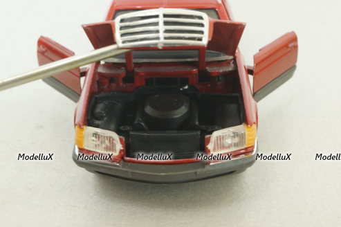 Mercedes 500 SE (W126) 1979 шейховоз, red, NZG 1:35 