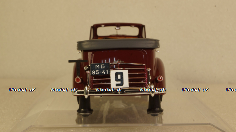 ЗИС-102А №9 Фаэтон вишневого цвета, 110203, DiP Models 1:43