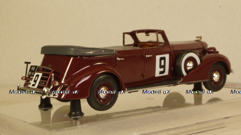 ЗИС-102А №9 Фаэтон вишневого цвета, 110203, DiP Models 1:43