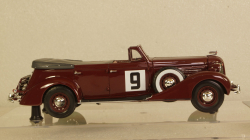 ЗИС-102А №9 Фаэтон вишневого цвета, 110203, DiP Models 1:43