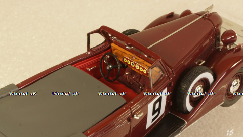 ЗИС-102А №9 Фаэтон вишневого цвета, 110203, DiP Models 1:43