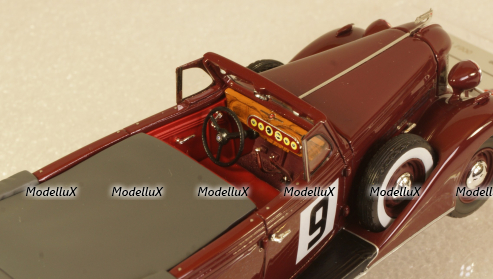 ЗИС-102А №9 Фаэтон вишневого цвета, 110203, DiP Models 1:43