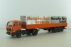 Mercedes 1632/1932 tractor with semi-trailer, orange, 186,NZG 1:50
