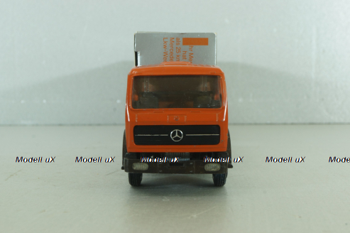 Mercedes 1632/1932 tractor with semi-trailer, orange, 186,NZG 1:50