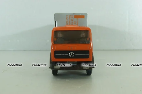 Mercedes 1632/1932 tractor with semi-trailer, orange, 186,NZG 1:50