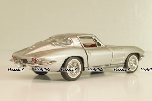 Chevrolet Corvette (C2) 1963, silver,  Franklin Mint 1:43