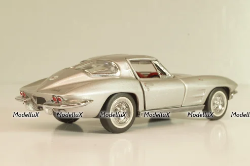Chevrolet Corvette (C2) 1963, silver,  Franklin Mint 1:43