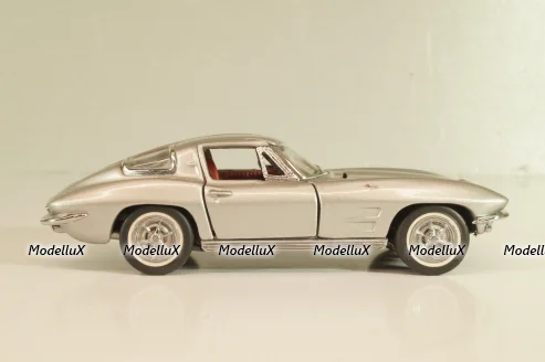 Chevrolet Corvette (C2) 1963, silver,  Franklin Mint 1:43
