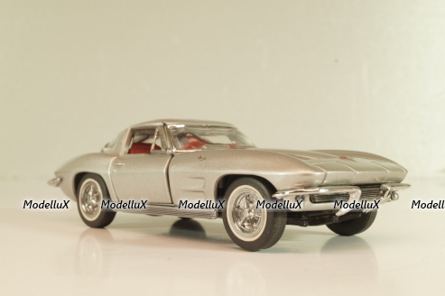 Chevrolet Corvette (C2) 1963, silver,  Franklin Mint 1:43