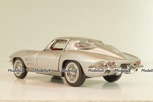 Chevrolet Corvette (C2) 1963, silver,  Franklin Mint 1:43