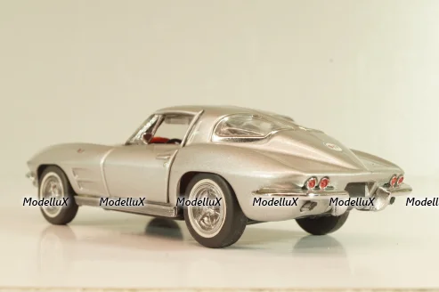 Chevrolet Corvette (C2) 1963, silver,  Franklin Mint 1:43