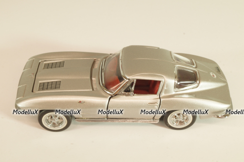 Chevrolet Corvette (C2) 1963, silver,  Franklin Mint 1:43