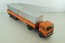 Mercedes 1632/1932 tractor with semi-trailer, orange, 186,NZG 1:50