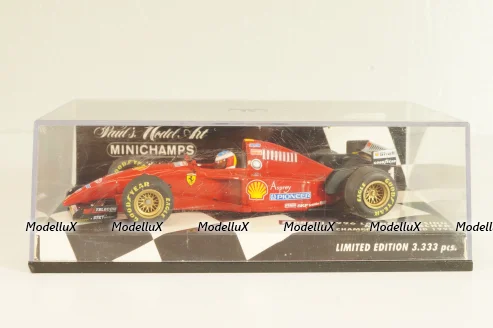 Ferrari 1996 Launch version M. Schumacher, World Champion 1994 and 1995 Formula 1, F1, 510964391, Minichamps 1:43
