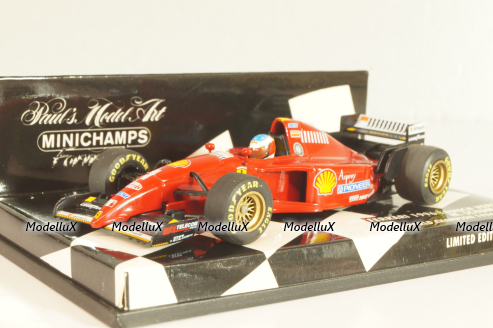 Ferrari 1996 Launch version M. Schumacher, World Champion 1994 and 1995 Formula 1, F1, 510964391, Minichamps 1:43