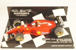 Ferrari 1996 Launch version M. Schumacher, World Champion 1994 and 1995 Formula 1, F1, 510964391, Minichamps 1:43
