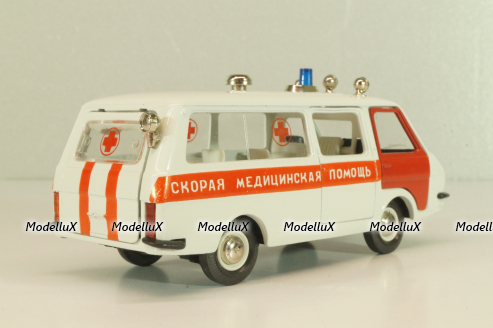 Раф-22031, скорая медицинская помощь, август 88г., Тантал/Радон 1:43