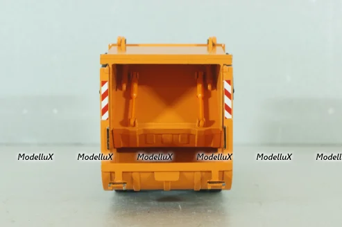 Mercedes Actros Haller M16 x2, garbage truck 2005, yellow, Conrad 1:50