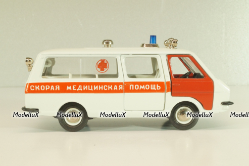 Раф-22031, скорая медицинская помощь, август 88г., Тантал/Радон 1:43