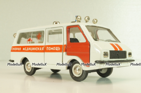 Раф-22031, скорая медицинская помощь, август 88г., Тантал/Радон 1:43