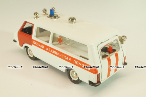 Раф-22031, скорая медицинская помощь, август 88г., Тантал/Радон 1:43