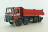 Mercedes 3535 8x4 dump truck, red, NZG 1:43