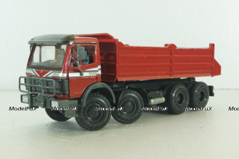 Mercedes 3535 8x4 dump truck, red, NZG 1:43