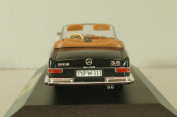 Mercedes 220 SE 3,5 Cabriolet  (W111) 1961, black, 4331, Faller 1:43