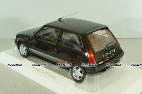 RENAULT R5 Supercinque GT Turbo 1989, black, 185244, Norev 1:18