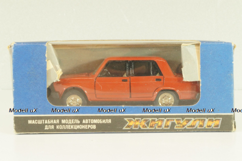 Ваз-2105 А39, красный, август 86г., Тантал/Радон 1:43