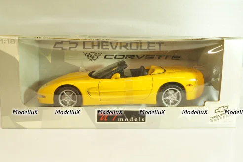 Chevrolet Corvette (C5) Convertible 2000, yellow, 21045, UT Models 1:18