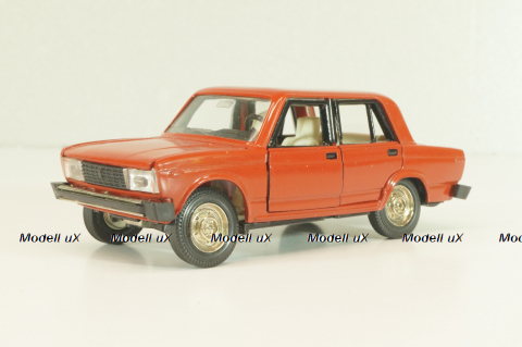 Ваз-2105 А39, красный, август 86г., Тантал/Радон 1:43