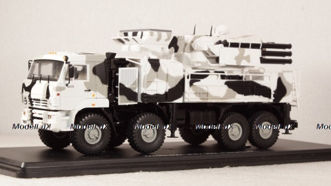КАМАЗ-6560 ЗРПК 96К6 (Панцирь-С1) камуфляж Арктика, SSM1386 1:43 