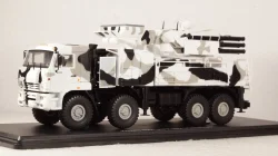 КАМАЗ-6560 ЗРПК 96К6 (Панцирь-С1) камуфляж Арктика, SSM1386 1:43 