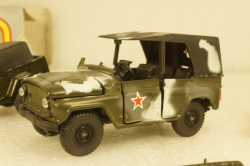 Уаз-469 с прицепом, чумной, Агат 1:43