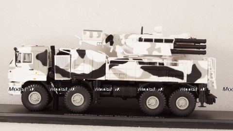 КАМАЗ-6560 ЗРПК 96К6 (Панцирь-С1) камуфляж Арктика, SSM1386 1:43 