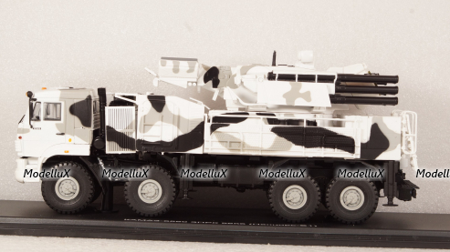 КАМАЗ-6560 ЗРПК 96К6 (Панцирь-С1) камуфляж Арктика, SSM1386 1:43 